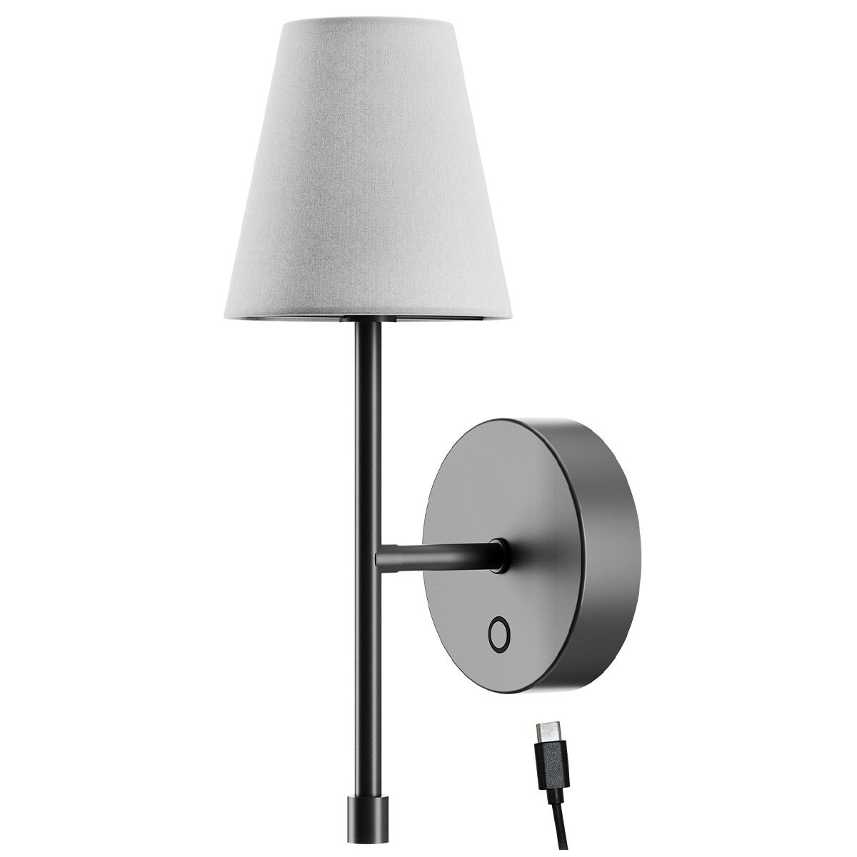 Globe LED Wall Sconce Wireless 2 Pack
