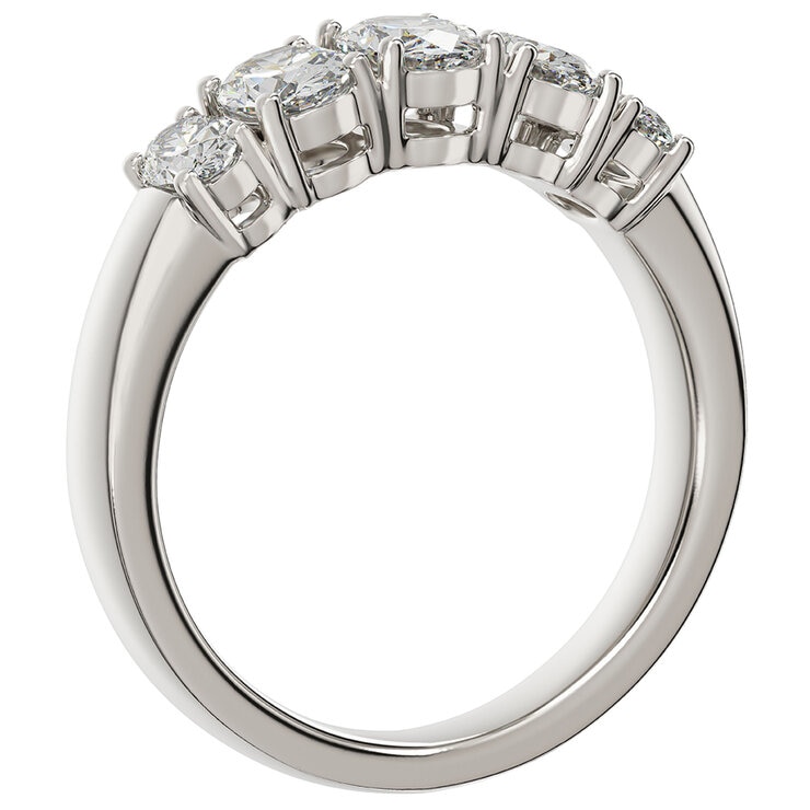 14KT White Gold 1.45ctw Oval Diamond Ring