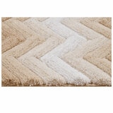 Riviera Homes Chevron Bath Mat 2 Pack Mocha