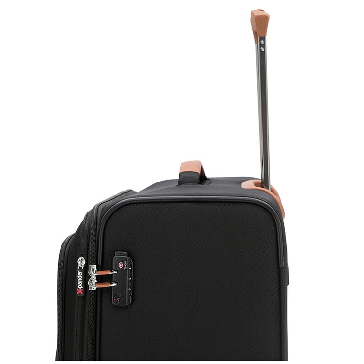 Tosca Park Avenue 3 Piece Luggage Set Black Tan Tosca Park Avenue 3 Piece Luggage Set Black Tan