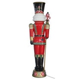 Pre-lit Carved Nutcracker 243.8cm