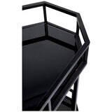 Cafe Lighting Brooklyn Mirrored Bar Cart Black