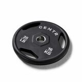 Centr 136kg Rubber Olympic Weight Set With Bar