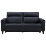 Aiden & Ivy Leather Power Reclining Sofa With Power Headrests