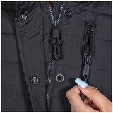 Superdry Women’s Faux Fur Fuji Hooded Jacket Black