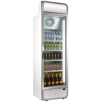 Husky Vertical Single Glass Door Commercial Refrigerator White C5PRO-H-WH-AU-HU