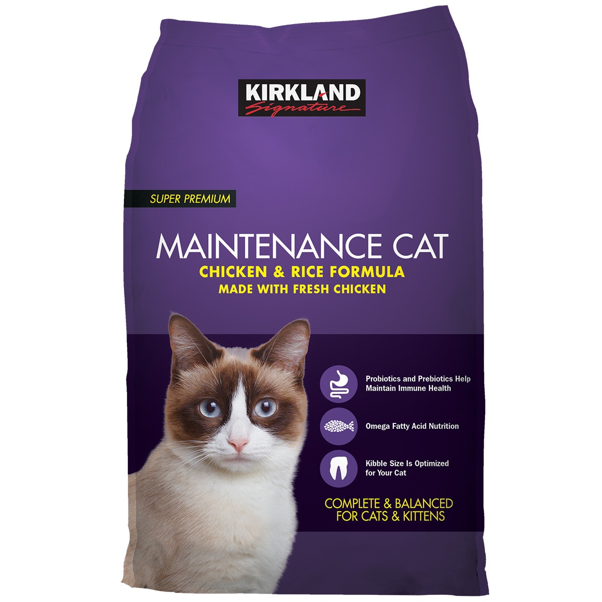 Kirkland Signature Super Premium Maintenance Chicken Rice Formula Cat Food 11 34kg Costco Australia