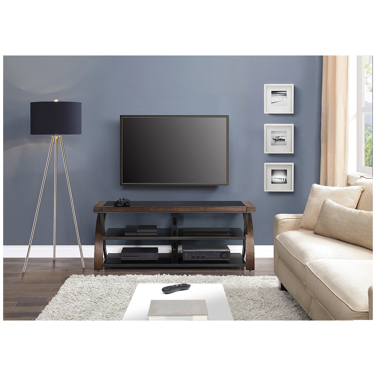 Bayside Furnishings 3 in 1 TV Stand Costco Australia