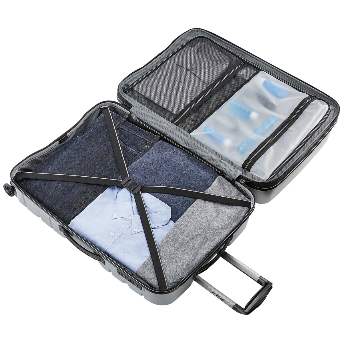 Samsonite Tech 3 2 Piece Suitcase Silver