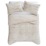Frye Carved Comforter Set 3 Piece King Biscuit
