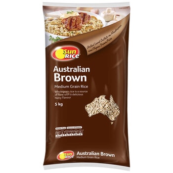 SunRice Brown Medium Grain Rice 5kg