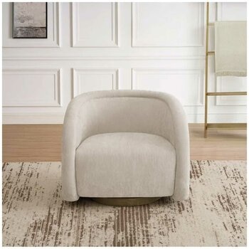 Henredon Aspen Hill Fabric Swivel Chair