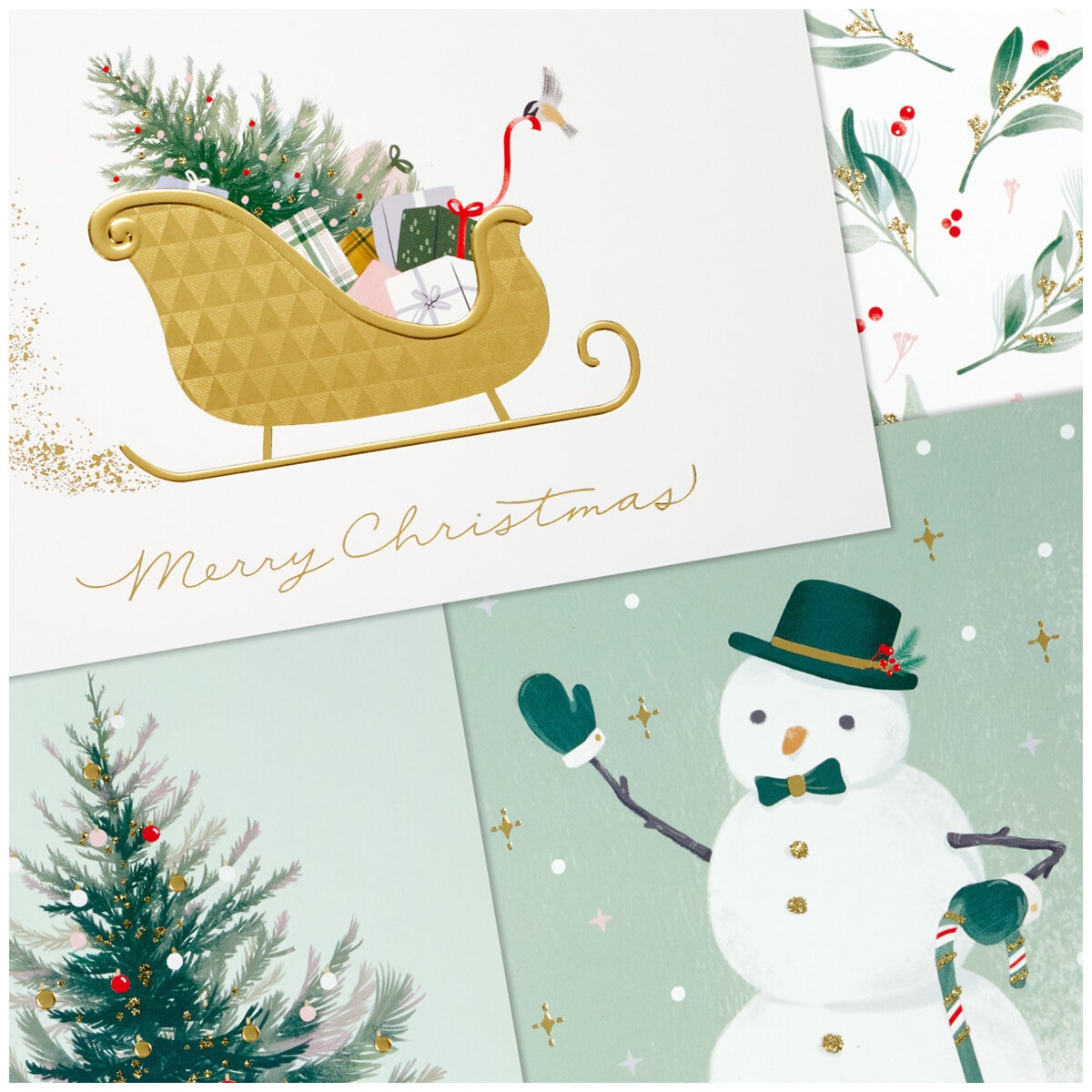 Hallmark Traditional Holiday Card Assortment 40 Pack/