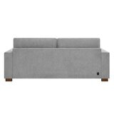 Henredon Fabric Sofa with 2 Power Footrests