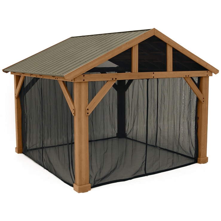 Yardistry 4.26 x 3.66 m Gazebo Mesh Kit | Costco Australia Yardistry 4.26 x 3.66 m Gazebo Mesh Kit | Costco Australia on Yardistry Backyard Pavilion id=24137