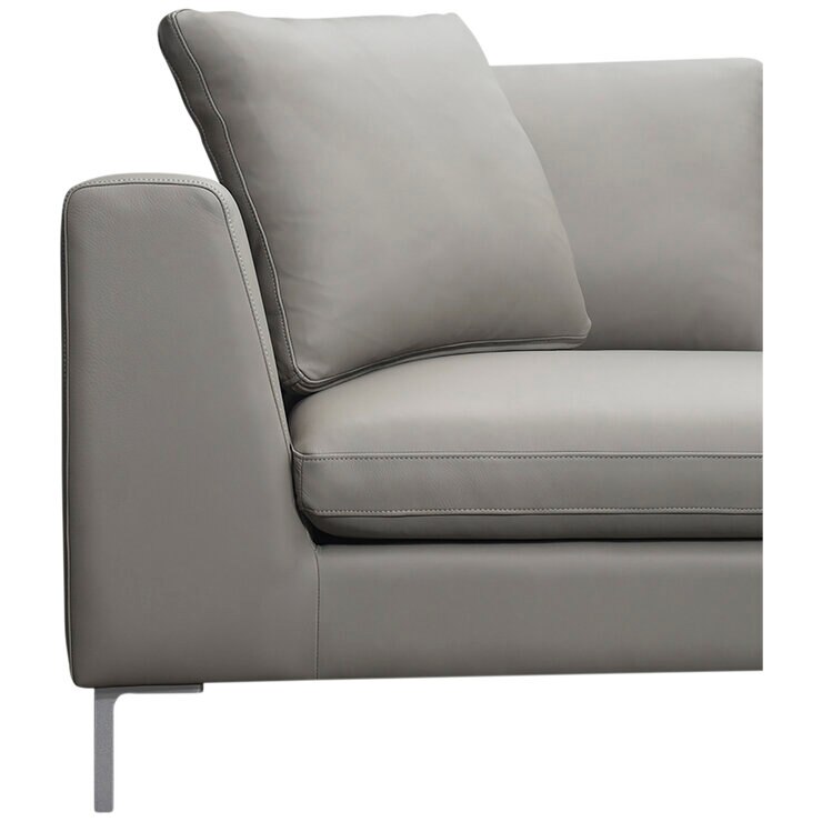 Moran Pico 3.5 Seater Sofa with Right Chaise Dove Silver