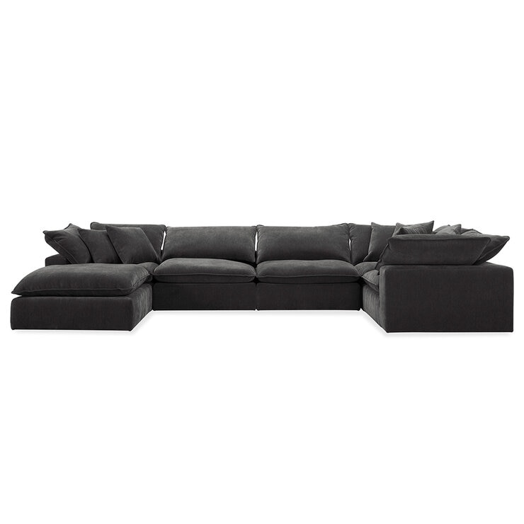 Aiden & Ivy 6 Piece Fabric Modular Sectional