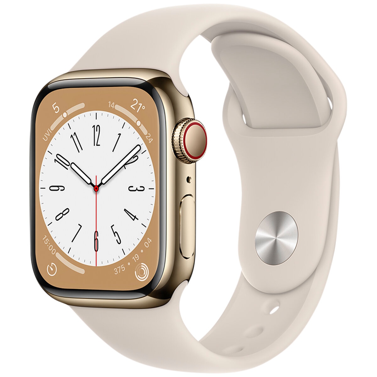 Apple Watch Series 8 GPS + Cellular 41mm Graphite Stainless Steel Case with Midnight Sport Band
