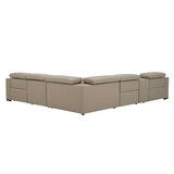 Gilman Creek Leather Power Reclining Sectional With Power Headrests