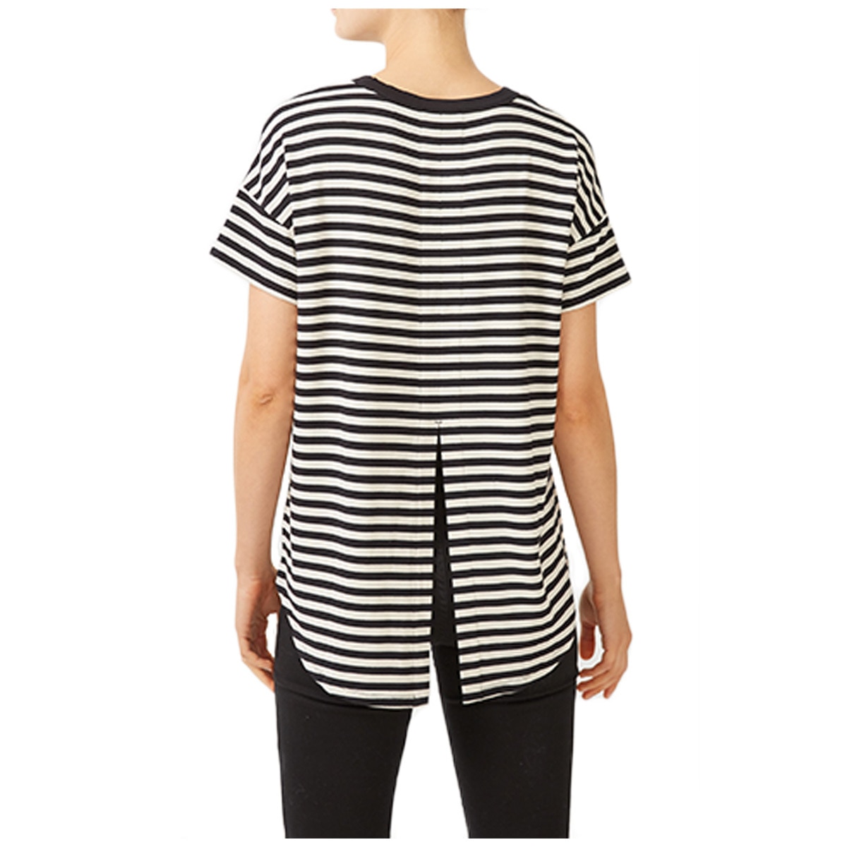 JAG Stripe Tee - Black/Ecru