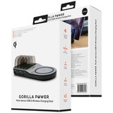 mbeat Gorilla Power 50W Qi Certified Multi-Device USB & Wireless Charging Dock MB-UWC-5K