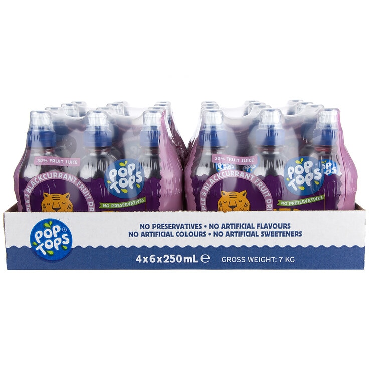 PopTops Blackcurrent 24x250ml PopTops Blackcurrent 24x250ml