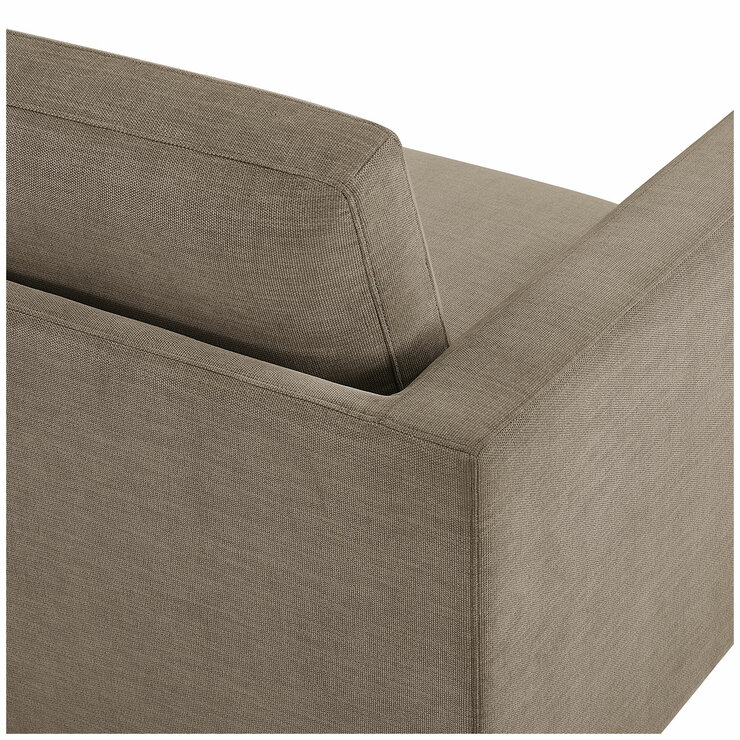 Thomasville Caler 3 Piece Fabric Sectional with Sleeper and Storage Seat