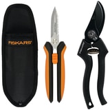 Fiskars® Pro Pruner Set 2 piece includes a Pro Pruner and a Multi-purpose Garden Snips