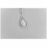 18KT White Gold 2.75ctw Diamond Teardrop Necklace