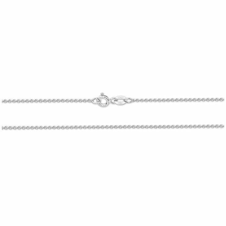 18KT White Gold Cable Chain