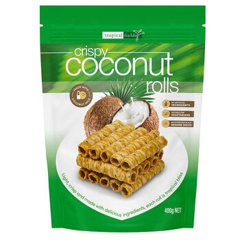 Tropical Fields Crispy Coconut Rolls 400g