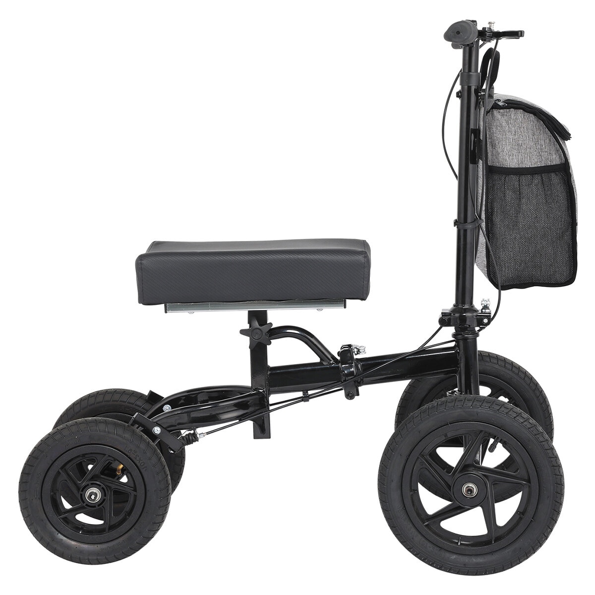 Altus Knee Scooter Walker Pneumatic Tires Black