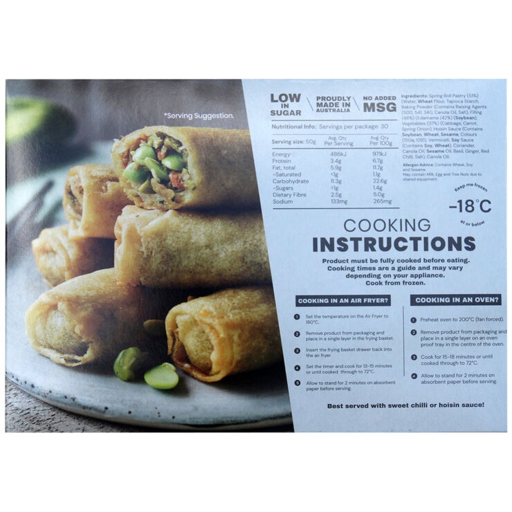 Chopstix Vegetable Spring Rolls 1.5kg