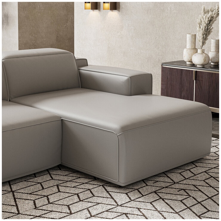 Valencia Valentina Leather Recliner Sectional Lounge With Right Chaise