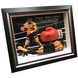 Icons of Sport Iron Mike Tyson Signed Everlast Boxing Glove Framed
