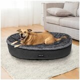 Kirkland Signature Oval Cuddler Pet Bed Grey
