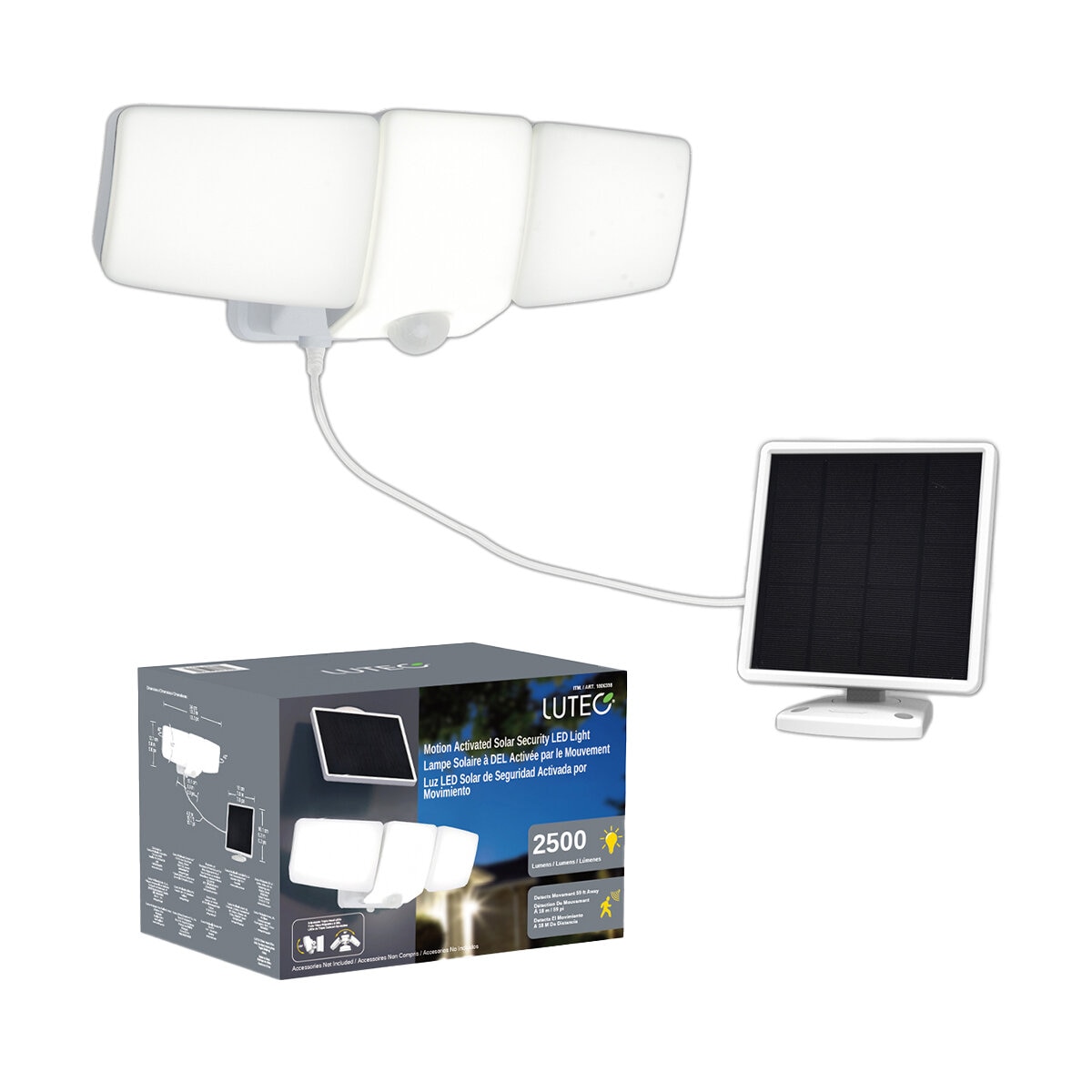 Lutec Solar Security LED Light Motion Activated LM030481AU-150