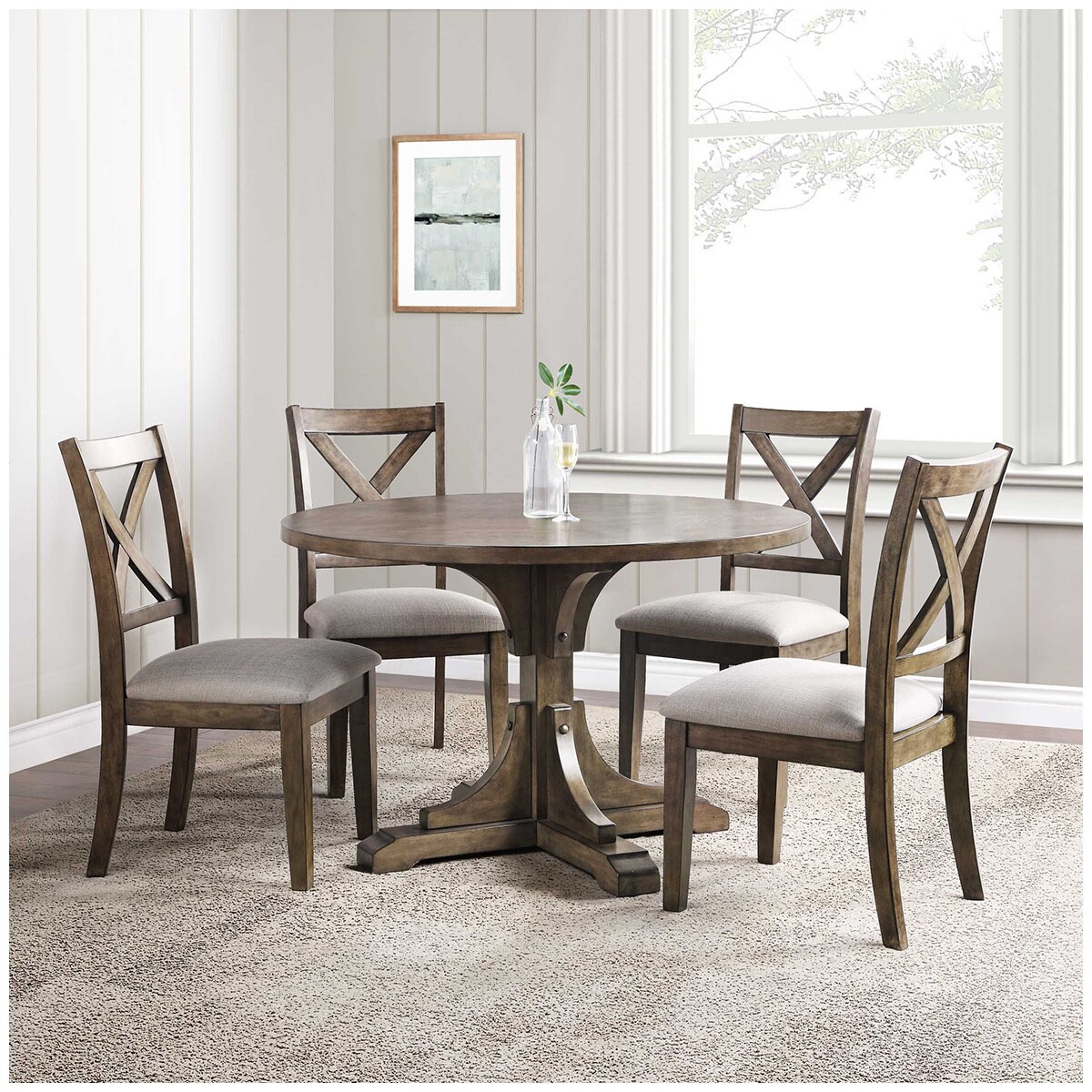 Bayside Furnishings Dia Dining Set 5pc Costco Australia