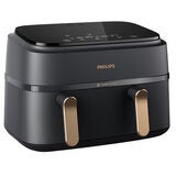 Philips 3000 Series 9L Dual Basket Air Fryer XXL Black NA352/00