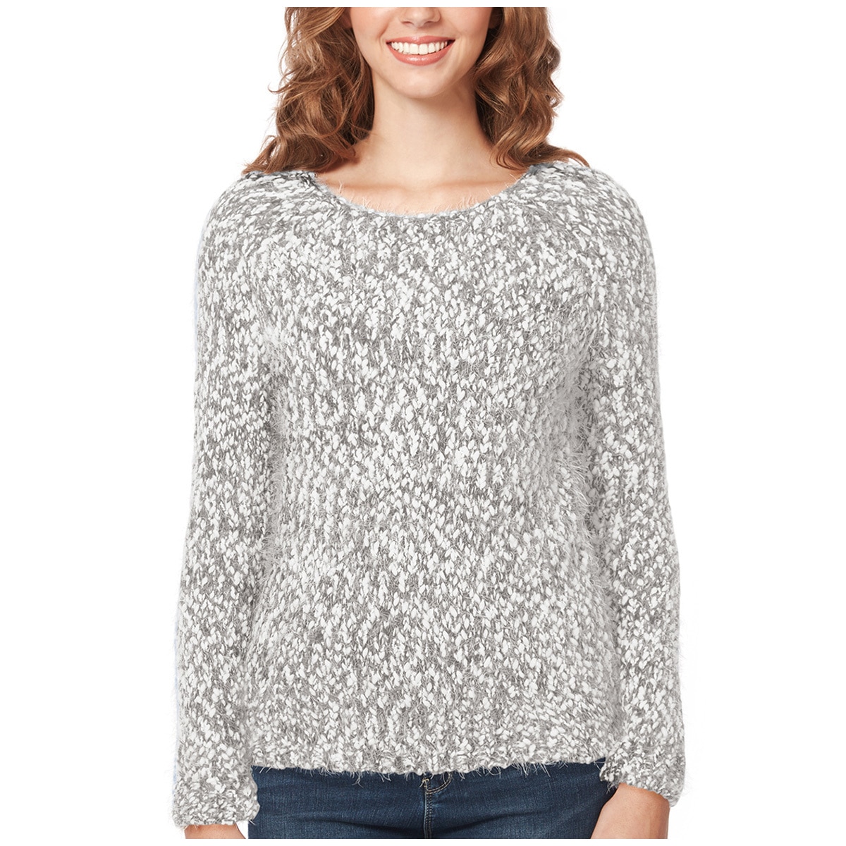 Buffalo Eyelash Sweater - Dusty Grey