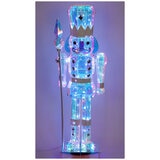 Prismatic Iridescent Nutcracker and Snowman 91.4cm