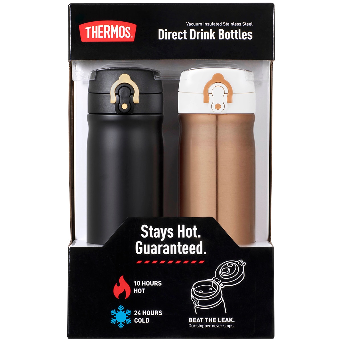 Thermos 470ml Vacuum Insulated Directdrink Bottle 2 Pack...