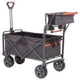 Mac Sports Deluxe Push Pull Folding Wagon with Brakes