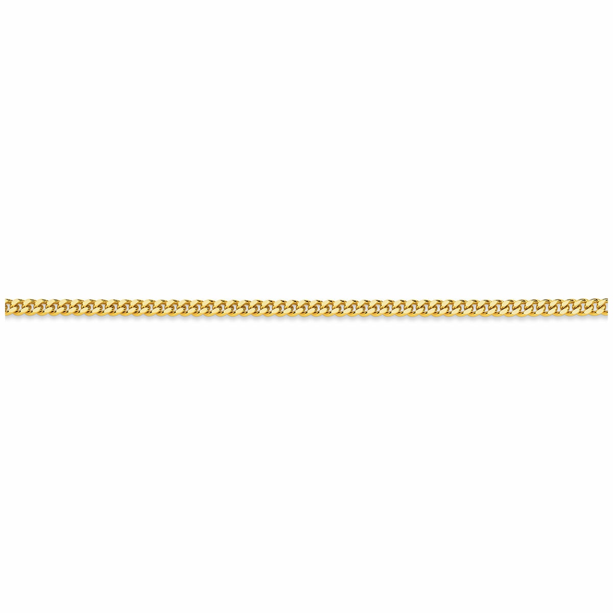 18KT Yellow Gold Diamond Cut Curb Chain 13g