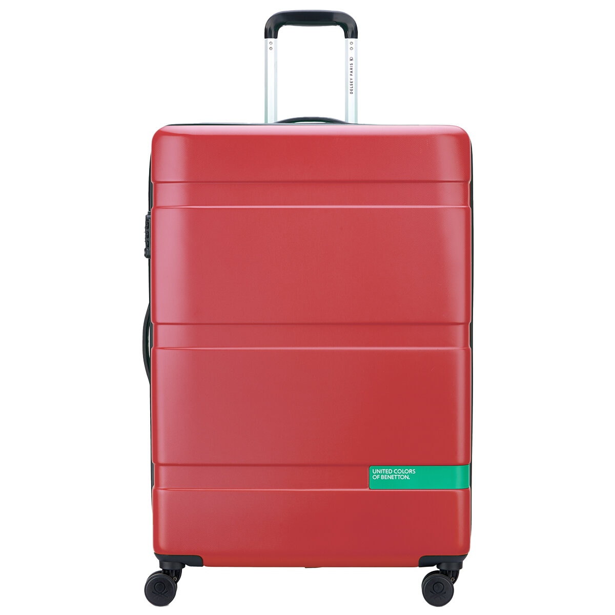 Delsey Benetton 3 Piece Luggage Set Red