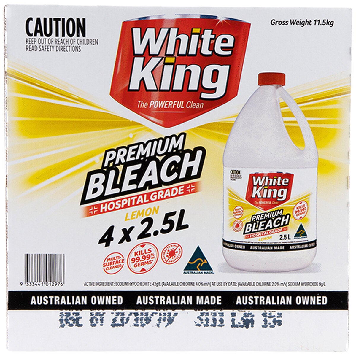 White King Bleach 4x2.5lLP64 White King Bleach 4x2.5lLP64