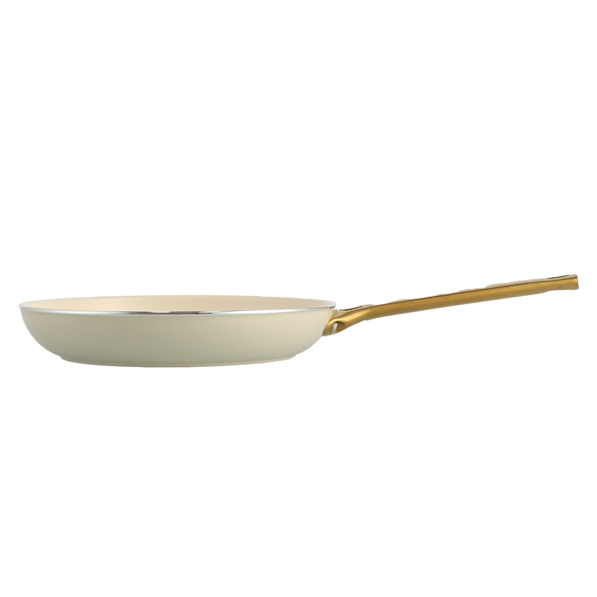 GreenPan Ceramic Non-Stick Frypan 2 Piece Set 26cm and 30cm Cream White
