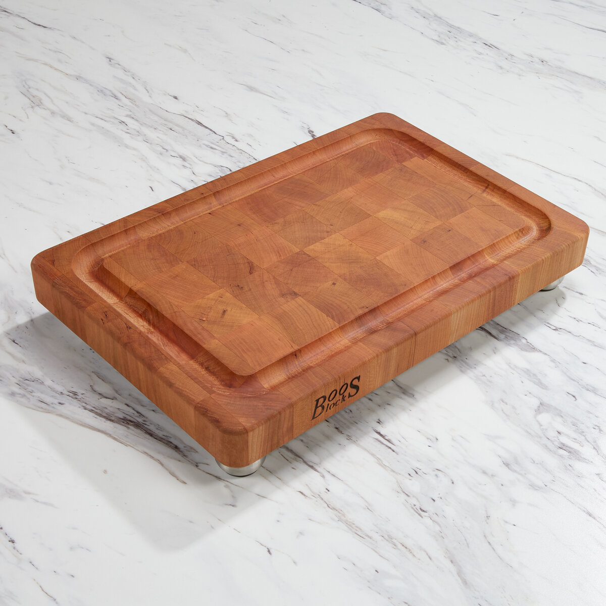 John Boos Signature Endgrain Cherry Cutting Board