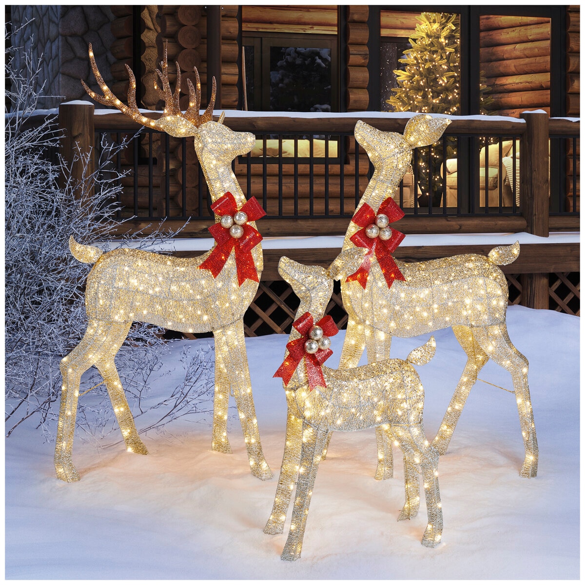 Reindeer Family 3 Piece Set Costco Australia