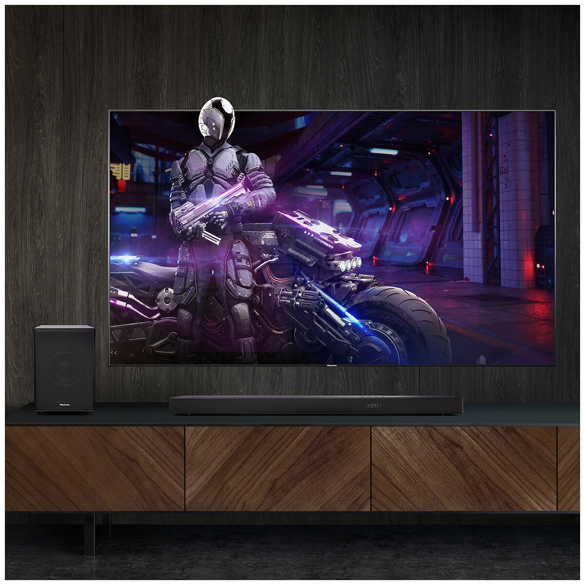 Hisense Dolby Atmos 5.1.2 Channel Soundbar with Wireless Subwoofer U5120G